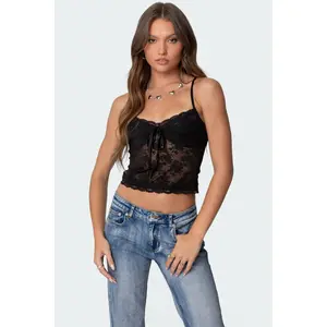 Cami Sheer Lace Tank Top