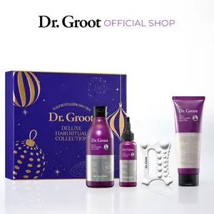 Dr. Groot Scalp Revitalizing Solution Deluxe Hair Ritual Set with Biotin Rosemary & Keratin for Hair Loss Reduction & Scalp Health Mini MIST & Guasha - Haircare