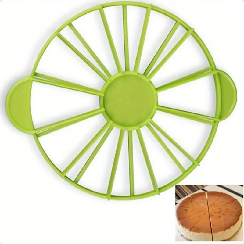 10/12 Slices Cake Equal Portion Cutter Slicer Round Bread Cake Mousse Divider Slice Marker Baking Accessories For Household Kitchen Tools Utensils Gadgets