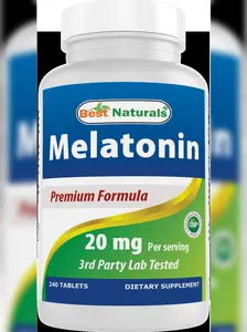 Best Naturals Melatonin 20mg 240 Tablets - Drug-Free Nighttime Sleep Aid - Non-GMO & Gluten Free Best Naturals Melatonin 20mg 240 Tablets - Drug-Free Nighttime Sleep Aid - Non-GMO & Gluten Free