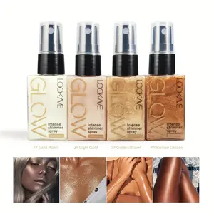This Face and Body Highlighting Spray, Body Glow, Contains Pearlescent Shimmer for Long-lasting Shine. It Combines Contouring and Highlighting in One, Enhancing Your Makeup Look. It's Also Waterproof and Sweatproof.