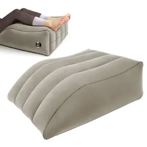 Inflatable PVC Leg & Knee Relief Support Cushion, Wedge Pillow for Muscle Relaxation, Comforts Swelling, Gentle Elevation for Legs
