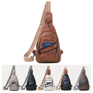 Leresas Crossbody Bags for Women Men, Vegan Leather Sling Purse Shoulder Bag, Versatile Crossbody Bag for Travel Essentials Work, Everyday Chest Bags with Adjustable Strap, Great Gift for Birthday Holidays