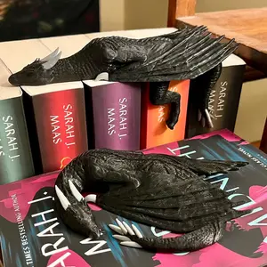 Wyvern Bookshelf Decor - Sleeping Wyvern and Hanging Wyvern - 3D Printed Bookish Decor