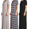 3 Pack Women's Nightgown Maxi Long Nightshirt Short Sleeve Sleep Dress PJ