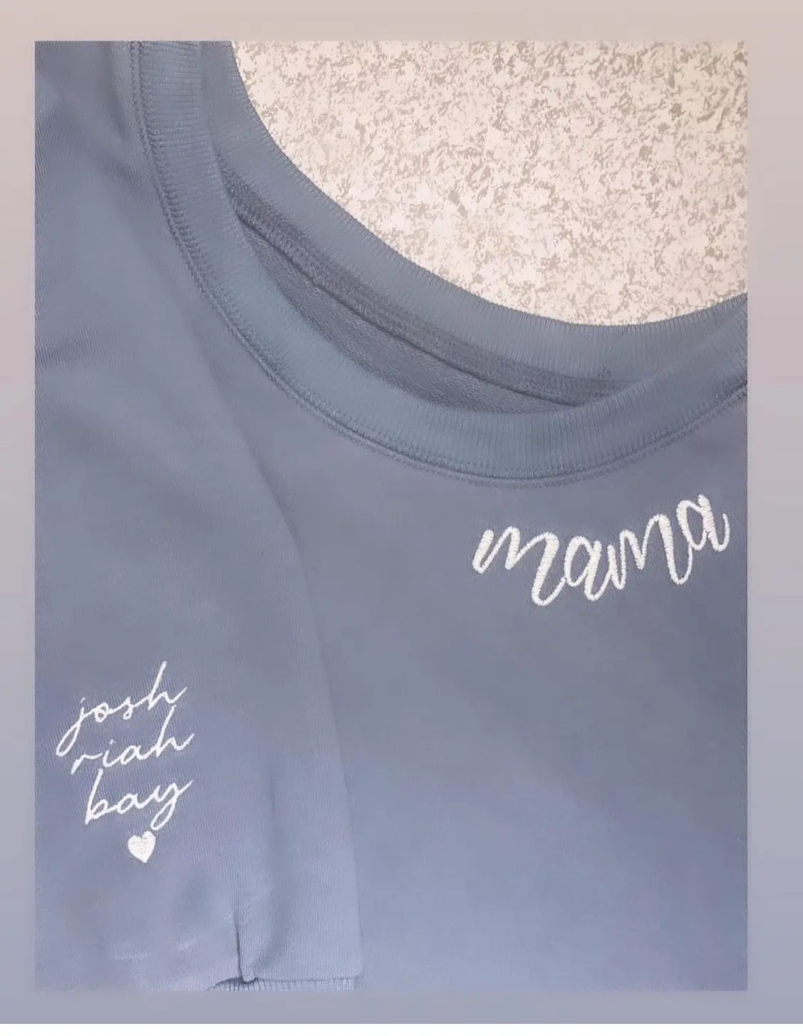 MAMA Sweater with Names on Sleeve