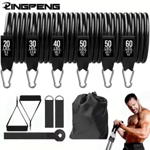 Resistance Bands Set, Exercise Bands With Door Anchor, Handles, Carry Bag, Legs Ankle Straps For Resistance Training