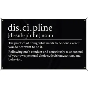 60in x 40in   tapestry  Tapestry Discipline Flag  Motivational Gym Banner Inspire Your Workout with This Inspirational Motivational Flags Fitness Wall Decor for Gym Bedroom College Dorm Poster  poster  home decor banner wall art bedroom