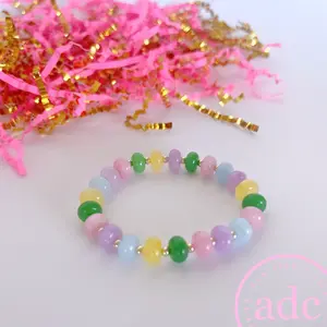 PASTEL FLAMINGO GEMSTONE Bracelet