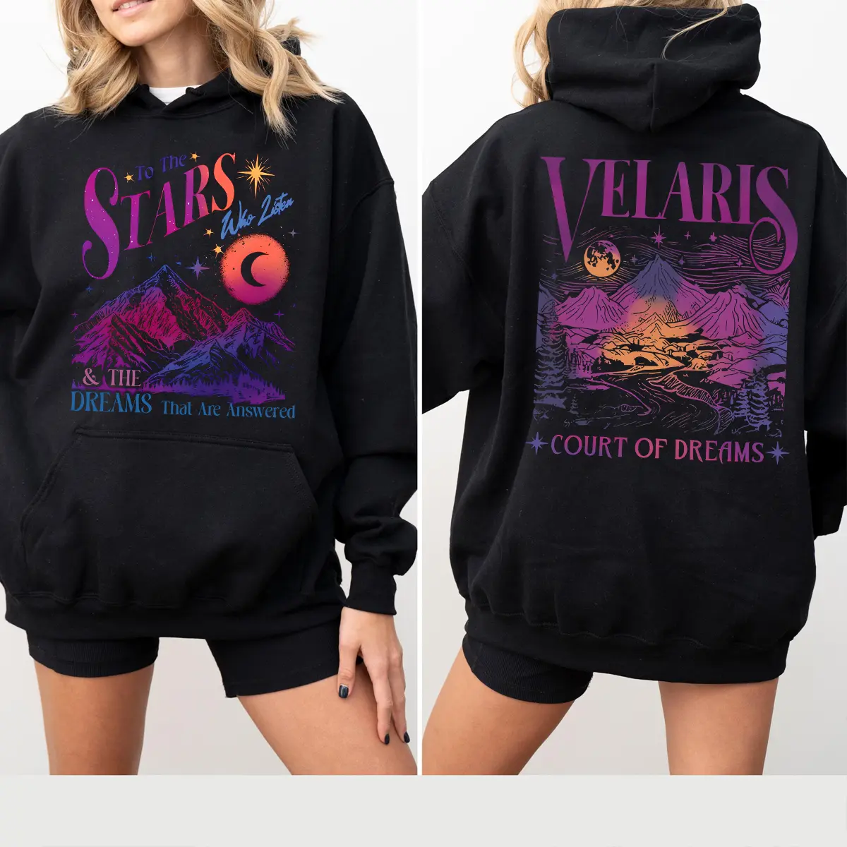ACOTAR Hoodie – Velaris Court of Dreams Pullover, City of Starlight Bookish Hoodie - Made in USA