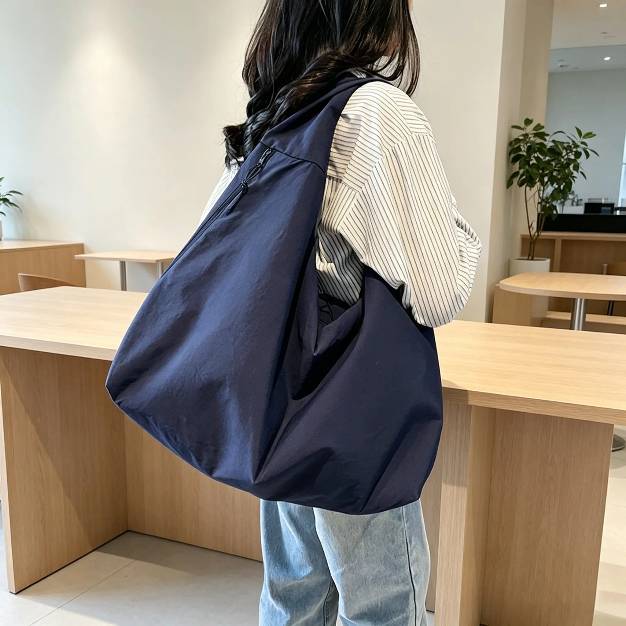 Womens Lightweight Plain Slouchy Tote Bag Extra Large Capacity Casual Shoulder Purse Hobo Handbag for All Seasons Versatile Everyday Bag for Shopping Travel School Work Minimalist Soft Aesthetic Comfortable 2026 Fashion
