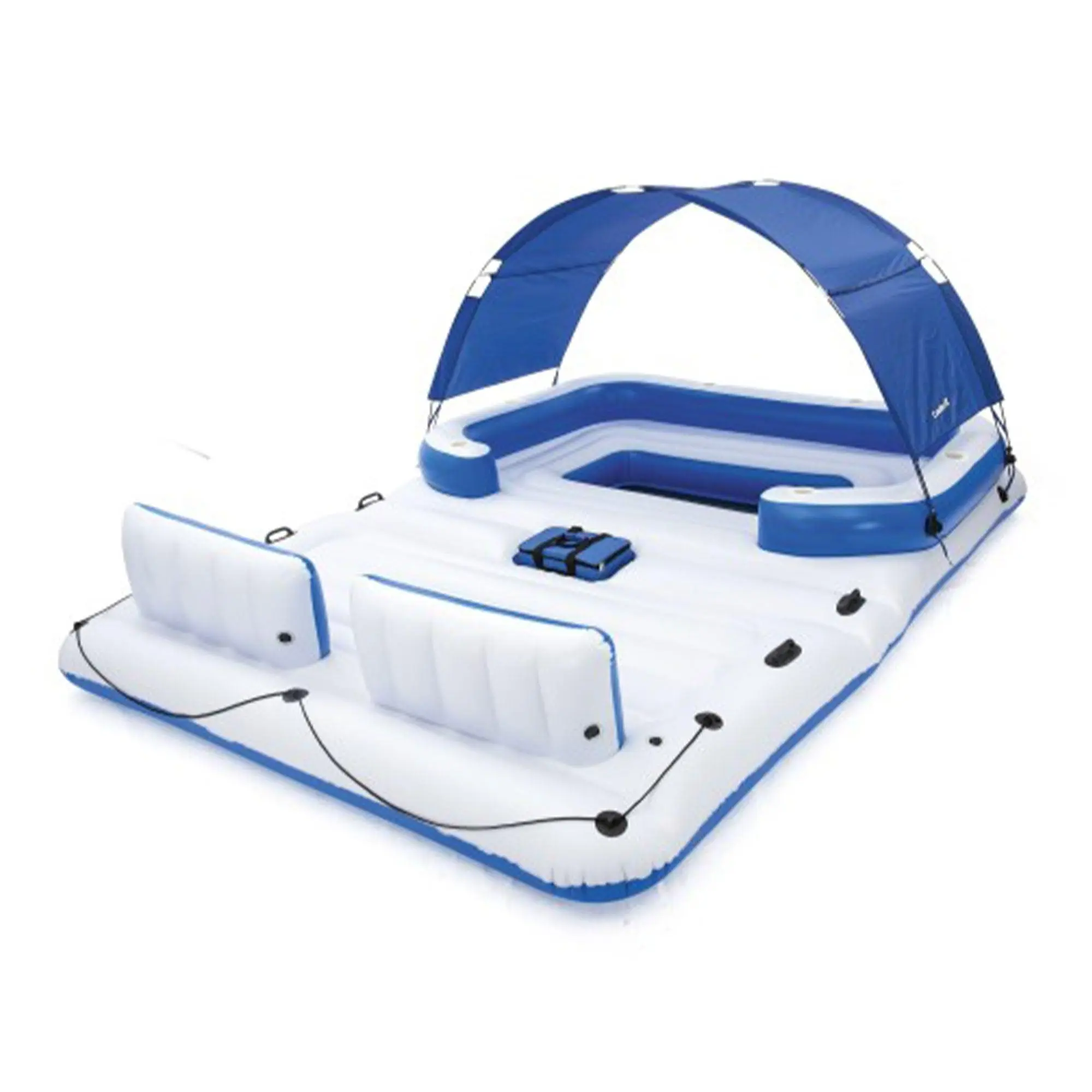 Bestway Hydro-Force Tropical Breeze 6 Person Inflatable Party Island Water Float Bestway Hydro-Force Tropical Breeze 6 Person Inflatable Party Island Water Float