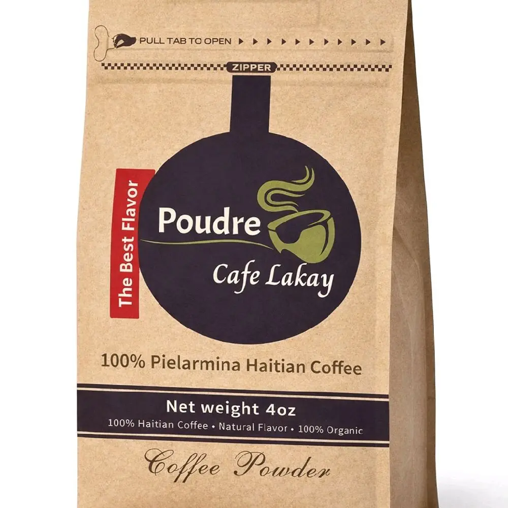 Pielarmina 100% Haitian Gourmet Instant Coffee Powder Mix - Great-Tasting Instant Coffee Drink, Mix with Brewing, Standalone Cup Ready Rich-Flavor Daily Beverage