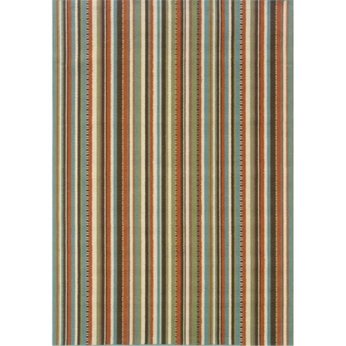 Oriental Weavers Montego 6996C Stripes Indoor Rug, Durable Polypropylene, 2 ft. 5 in. x 4 ft. 5 in. Rectangle, Green-Blue