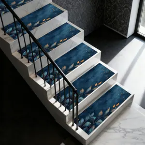 Non-Slip Stair Carpet, Step Protection Carpet, Decorative Bordered Stair Mat for Home Decoration & Bedroom Accessories - Suitable for Indoor, Outdoor Stairs & Multiple Scenarios