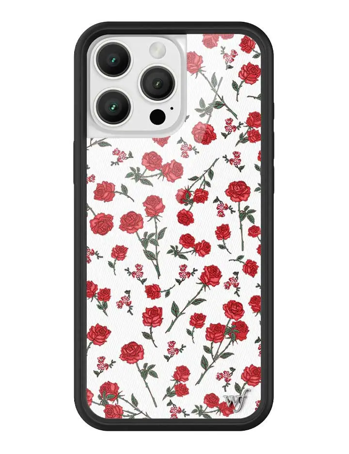 Wildflower Cases - Red Roses Limited Edition Custom Cellphone Casing & Cover for iPhone Devices, Durable Floral Classic Cute Trendy Protective Case, Smartphone, Handheld