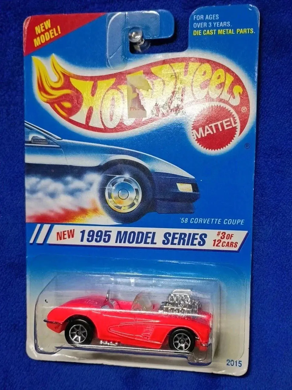 Hot Wheels 1995 Model Series '58 Corvette Coupe #3 of 12 Die-Cast | Vintage 90s Collector's Edition