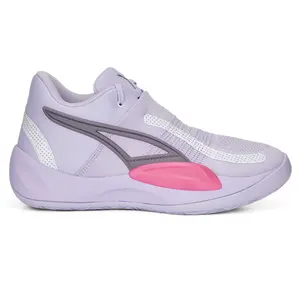 PUMA Mens Rise Nitro Basketball Sneakers Shoes - Purple