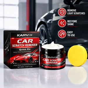 Car Scratch Remover Kit Quick Repair Light Scratch Paint Restorer Swirl Mark Remover Nano Polish High Gloss Finish DIY Auto Detailing Car Care