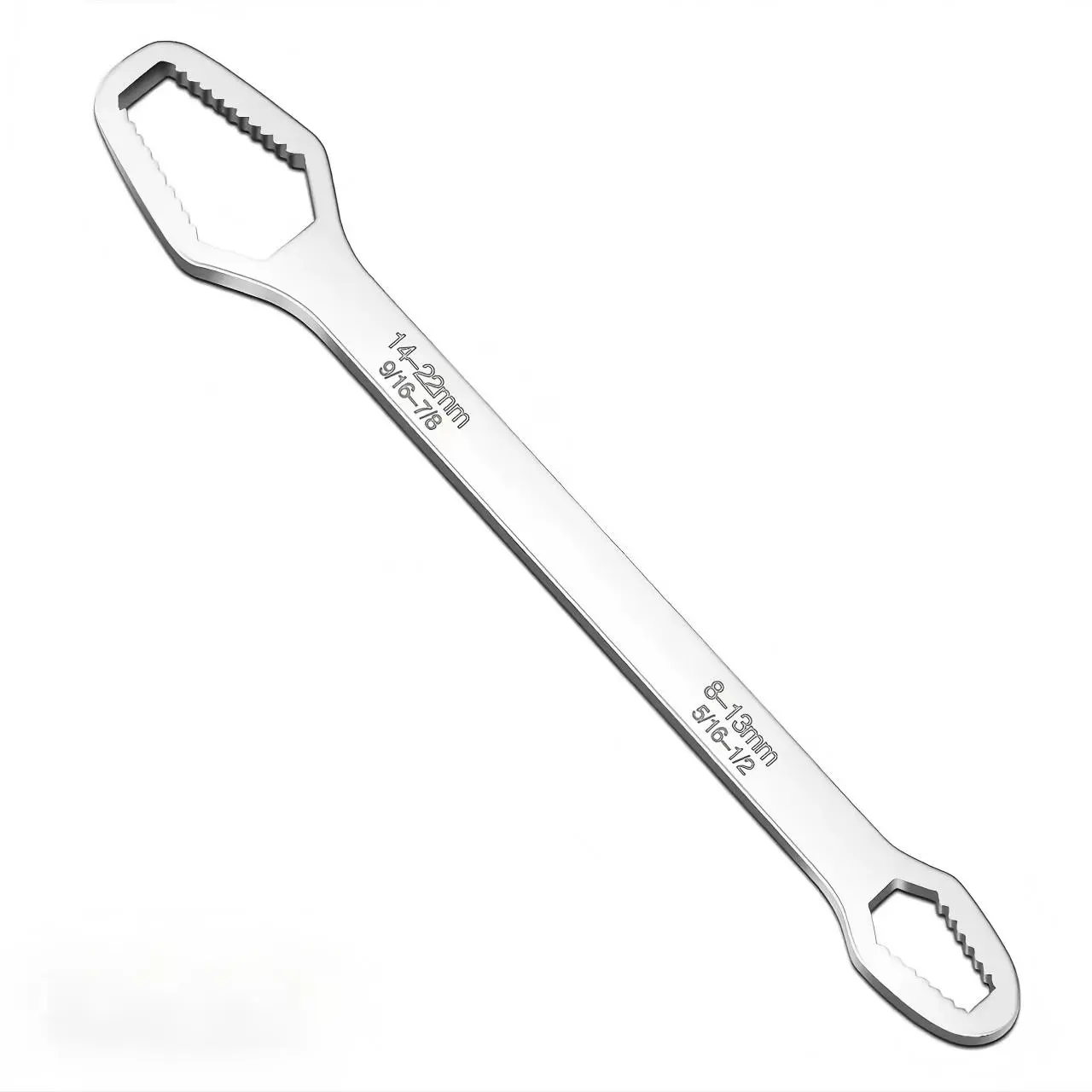 A black multifunctional 5mm thick plum blossom wrench, double headed Double Ended wrench self tightening adjustable wrench, wrench diameter 3-17mm, portable manual tool, Self Adjusting Wrench