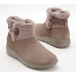 Skechers On-the-GO City Water Repellent Suede Boots - Winter Gleam