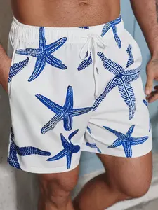 Starfish Hawaiian Shorts – Men’s Summer Beach Vacation Wear