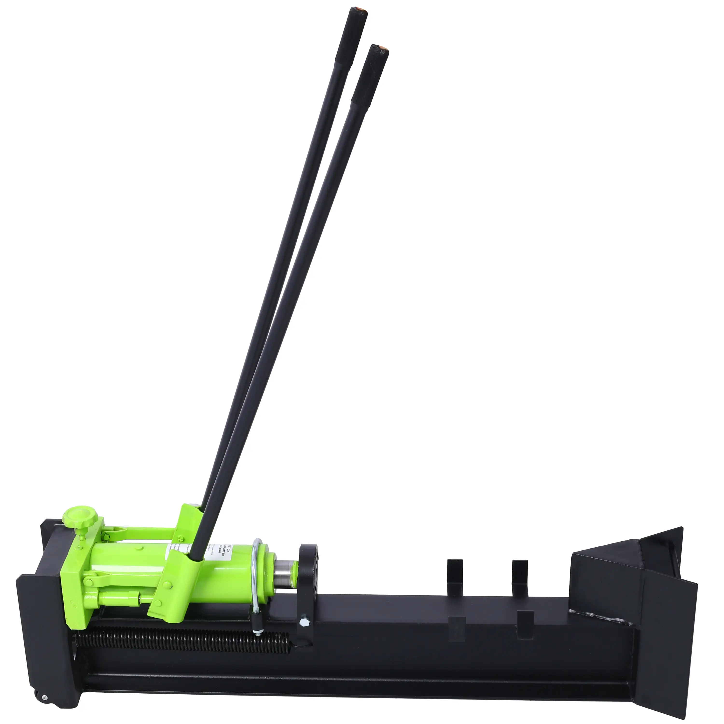 10 Ton 2-Speed Manual Hydraulic Horizontal Log Splitter with Transport Wheels,  Heavy-Duty   Durable Manual Firewood Cutting Machine