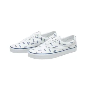 Vans Era True/White Classic Lace-Up Low Top Sneakers with Padded Collar & Metal Eyelets for All Seasons