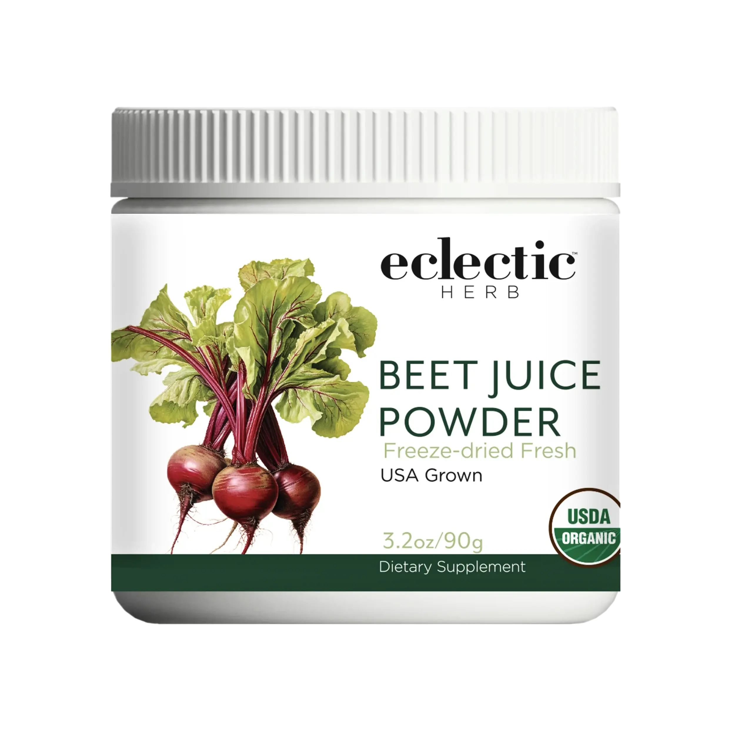 Eclectic Herb - Premium Raw Freeze-Dried Beet Juice Powder | Natural Herbal Supplement | Cardiovascular, Circulation & Blood Pressure Support | Organic, Vegan, Non-GMO (6 oz | 170 g)