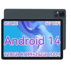 2026 Android 14 Tablet, 10.1 inch 4G Cellular Tablets with Dual Sim Slot, 14GB RAM(8+6 Virtual)+128GB ROM 1TB Expand, Octa-Core, 5G WIFI,Dual Camera,Support Face Unlock,7000mAh, tablet on sale, Christmas gift, Black Friday Deal Smartphone Cellphone