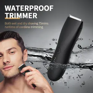 Men's Body Trimmer - Electric Waterproof Groomer for Beard, Pubic & Full body hair