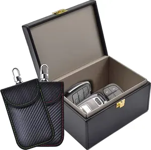 Faraday Box Key Fob Protector, RFID Signal Blocking Box, Faraday Box Signal Blocking Shielding Box for Car Key outdoorfun