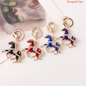 Zodiac Horse Keychain Stylish Animal Pendant Elegant Decorative Charm For Car Keys Handbags Daily Ornament And Casual Gifting