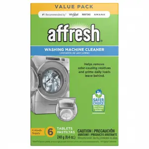 Washing Machine Cleaner, Cleans Front Load and Top Load Washers, Including HE, 6 Tablets Maintain Efficiency