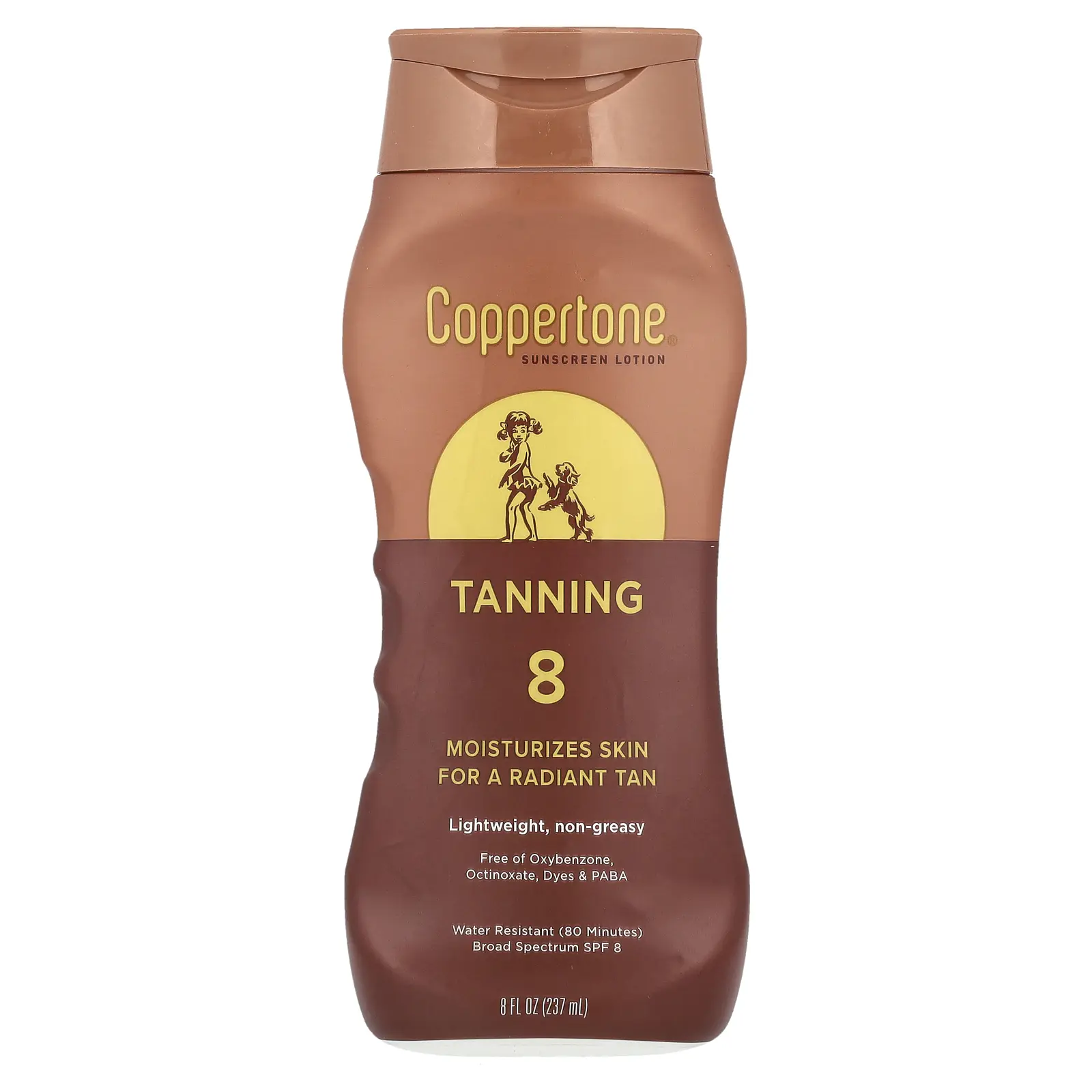 Coppertone Tanning, Sunscreen Lotion, SPF 8, 8 fl oz (237 ml)