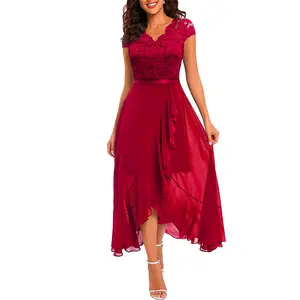 Lace Dress Party Gown Long Dress Party Evening Dress Bridesmaid Dress