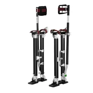 VEVOR Drywall Stilts,  24''-40'' Adjustable Aluminum Tool Stilts with Protective Knee Pads, Durable and Non-slip Work Stilts for Sheetrock Painting, Walking, Taping, Black
