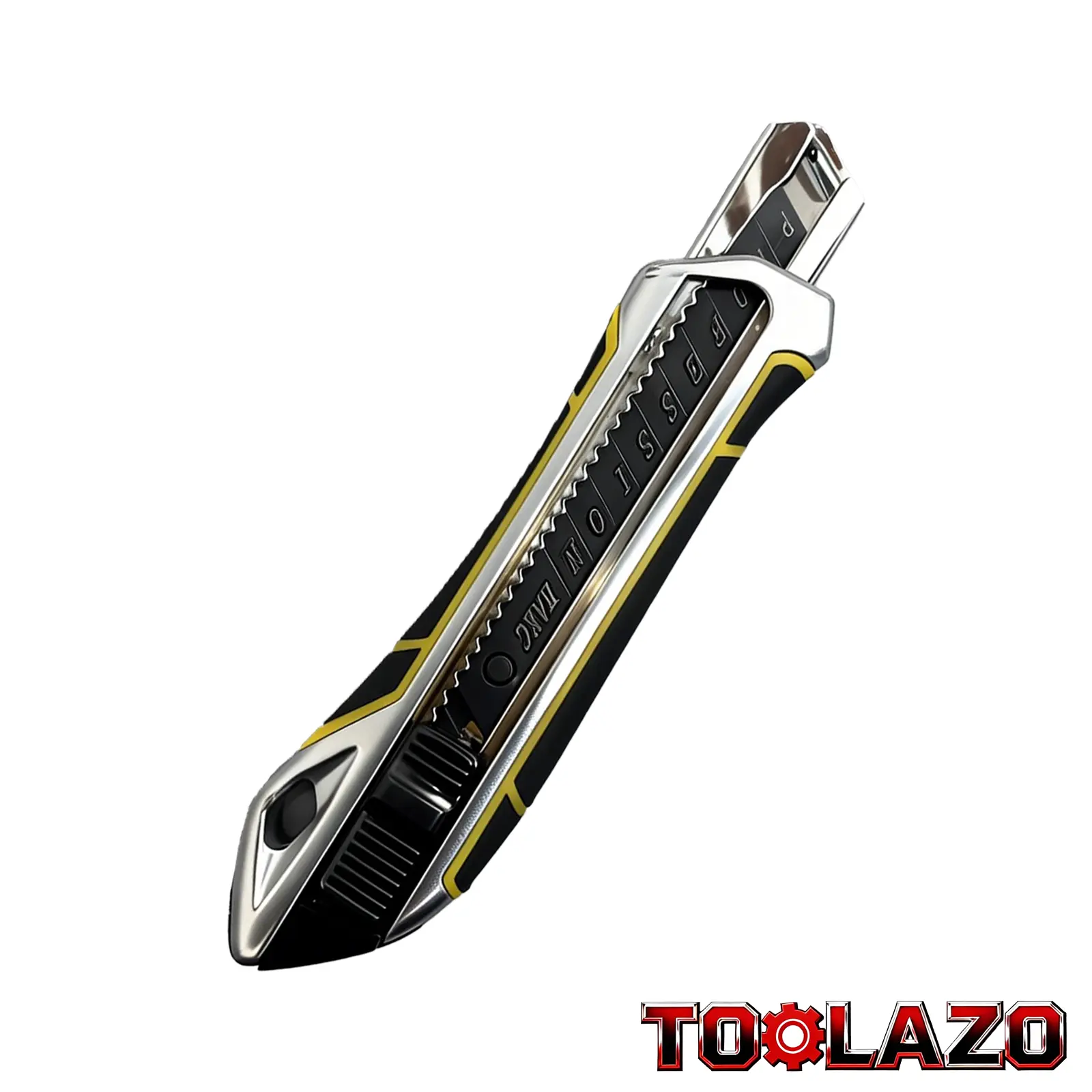 18mm Heavy-Duty Retractable Utility Knife | Zinc Alloy Folding Box Cutter with Safety Lock & Ergonomic Grip | Pocket Clip Multi-Purpose Cutting Tool for Cardboard, Packaging, Warehouse, Office, DIY & Home Use Paper Cutter