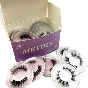 16 Pairs 2 Styles Wispy Faux Mink False Eyelashes Mixed Dramatic Thick Curled Fluffy Strip lashes Multipack for Eyes Makeup Sets