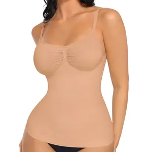 FeelinGirl Tummy Control Cami Tanks Seamless Camisole Tops Womenswear Spaghetti Strap  Live Only Basic Comfort Sleeveless SpringStatements