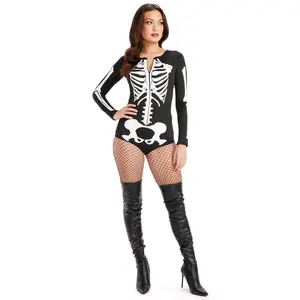 Sexy Skeleton Bodysuit Costume