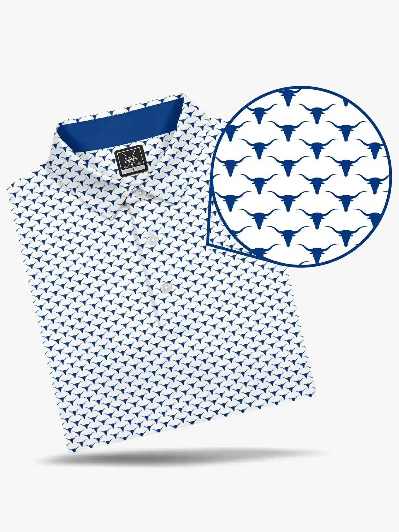 DEOLAX Brand - Texas Longhorns Polo | White
