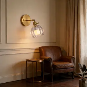 1P Rechargeable Glass Wall Lamp, Led Wall Light, Floral Design, RGB Rechargeable Bulb, Includes Remote Control, Adjustable Angle, Three Colour Options, For Bedrooms, Living Rooms, Interior Decorative Lighting Fixture, Rechargeable Wall Sconces