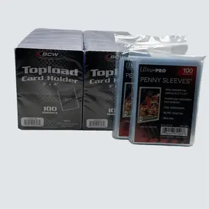 BCW 3X4 35pt 200 Toploaders for Standard Cards and 200 Ultra Pro Soft Sleeves