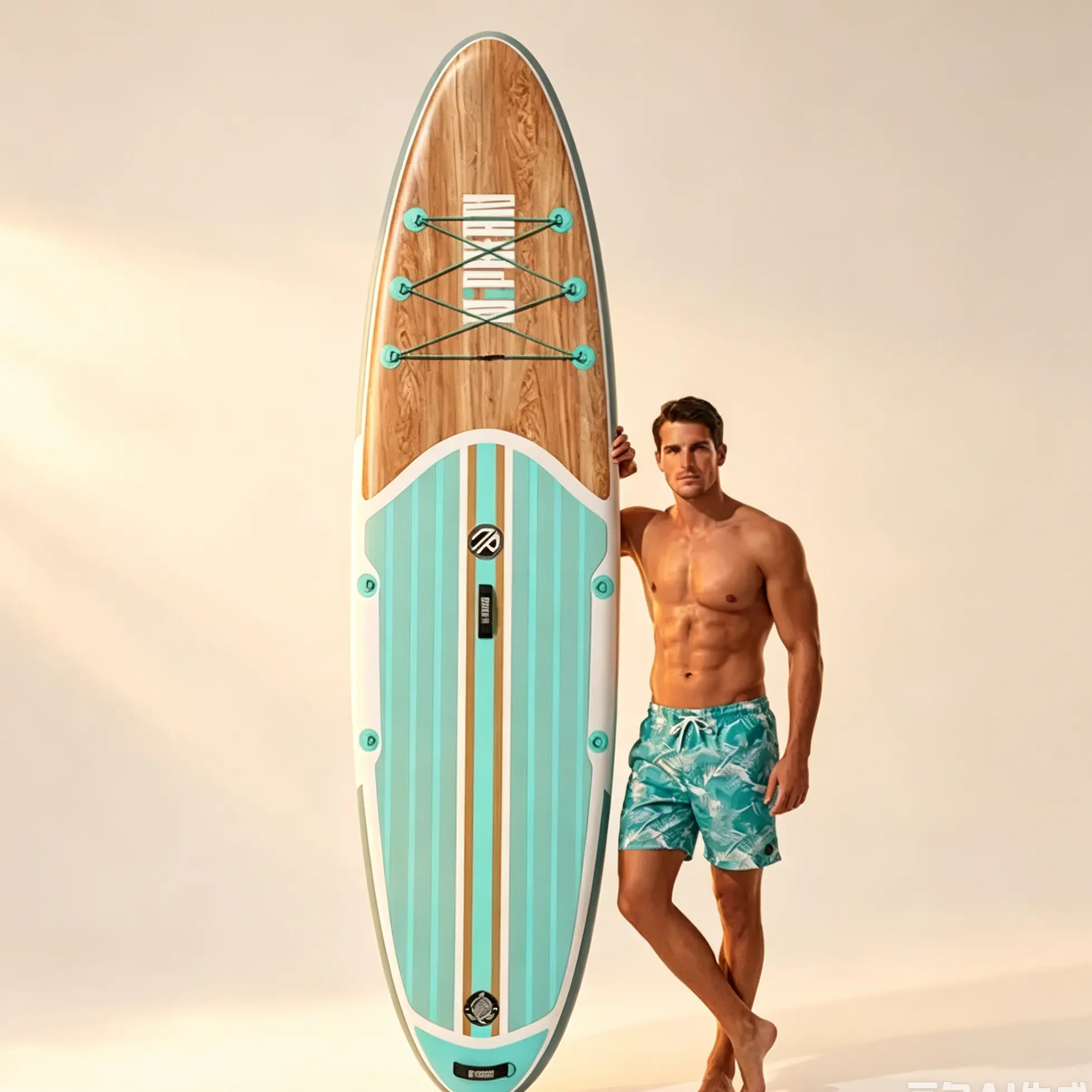 10'6" Inflatable Stand Up Paddle Board with Anti-Slip EVA Deck & Full SUP Accessories – for Men, Women, Adults & Youth, All Skill Levels for Training & Recreation