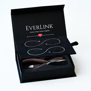 [Couple Gift] - Soullink Unisex Permanent Couples Bracelets with Special Clasp - Perfect Date Night Gift for Anniversary and Birthday