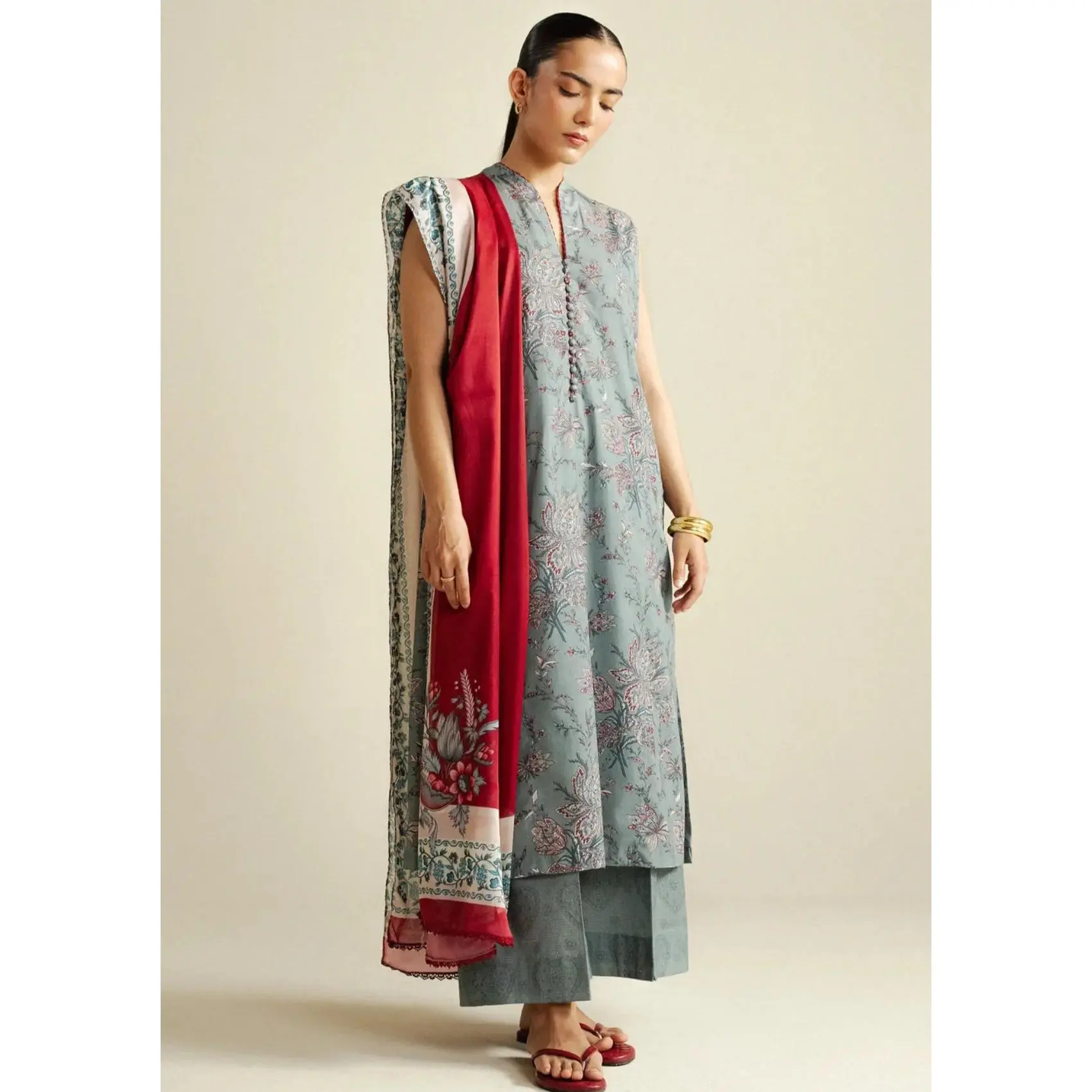 Zara Shahjahan - Coco-8A-Daisy 3 Piece Printed Cambric - TikTok Shop