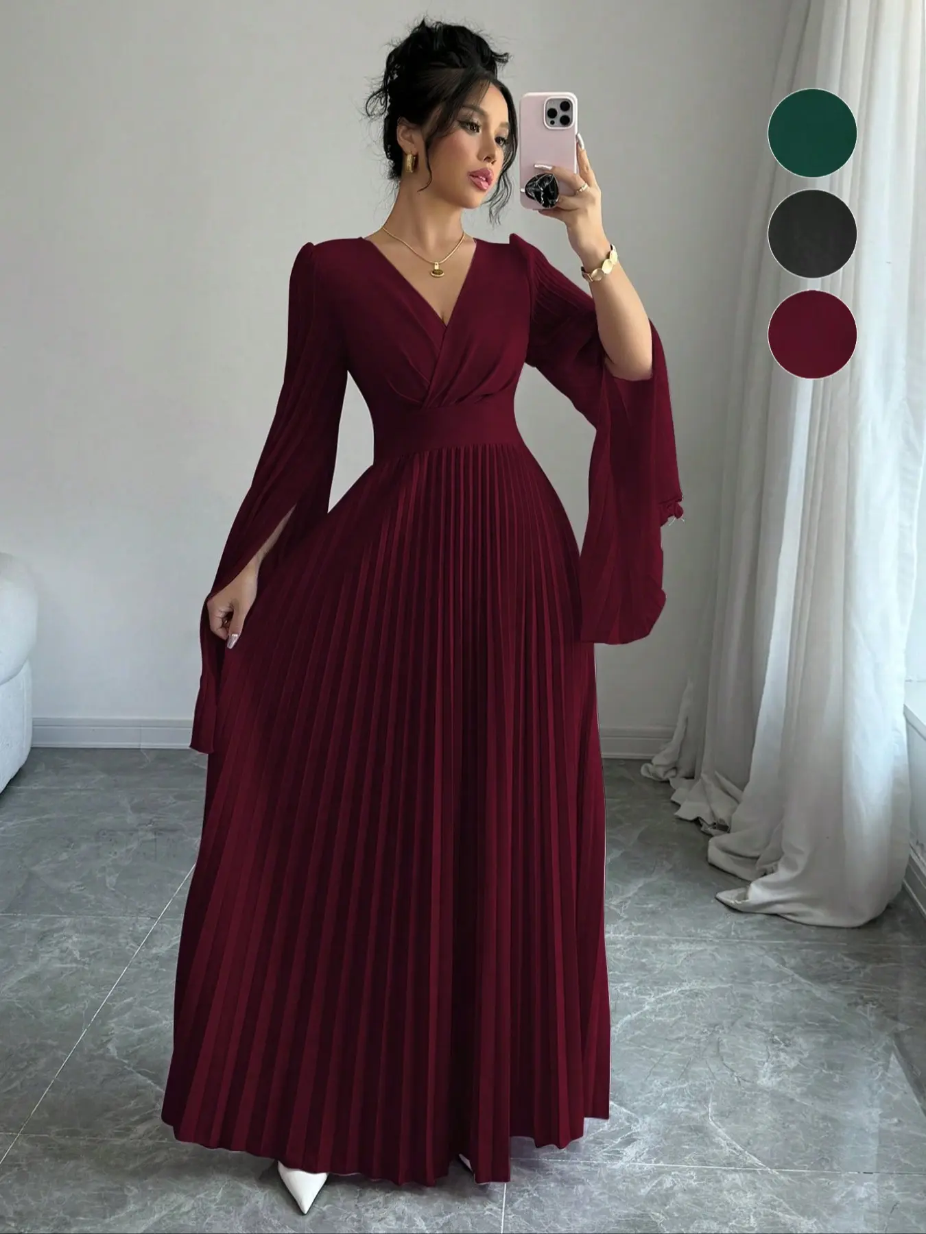 long sleeve formal fitted evening dress product info and reviews High Couture NR2217 Long Sleeve Fitted Prom Dress – The Dress Outlet main image 1
