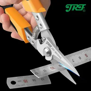 Heavy-Duty Industrial Shears - Professional Scissors & Shears for Cutting Metal Sheets, PVC Pipes, and Tin with Adjustable Cutting Depth, Stainless Steel Blades and Ergonomic Handles for Comfortable Grip