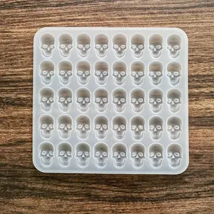 40-Cavity Skull Ice Cube Silicone Mold, Ice Cube Tray, DIY Bar Party Cool Whiskey Wine Chocolate Soap Mold, Kitchen Baking Tool, Cake Mold